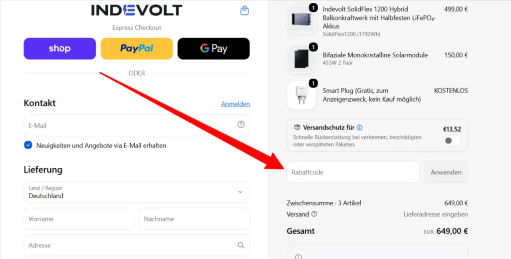 Indevolt Gutscheincode